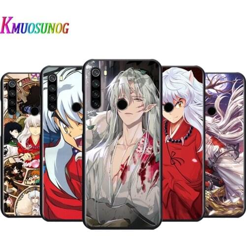 Anime Lnuyasha Black Silicone Soft Cover For Xiaomi Redmi Note 10 10S 9 9S Pro Max 9T 8T 8 7 6 5 Pro 5A Phone Case