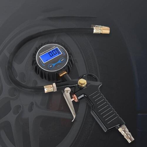 Digital Car Truck Vehicle Air Tire Pressure Inflator Gauge Lcd Dial Meter