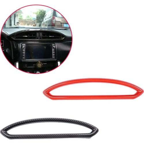 For 2012-20 Toyota 86/Subaru BRZ central control air outlet frame ABS carbon fiber/sports red auto part