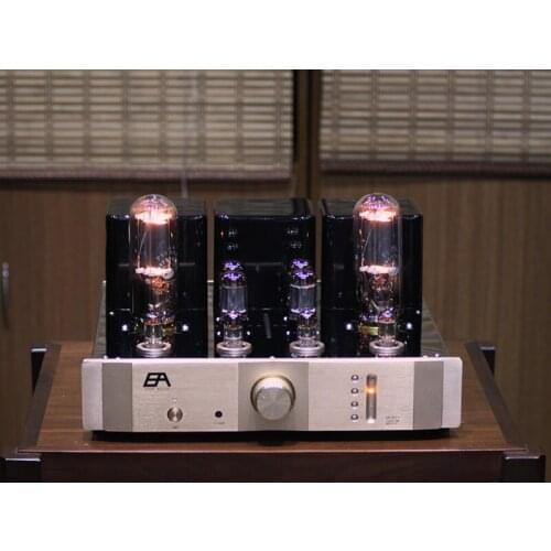 EA-S211 12AY7+5687+211 tube rectifier fever single-ended Class A amplifier, output power 23W+23W, frequency response 23HZ-23KHZ