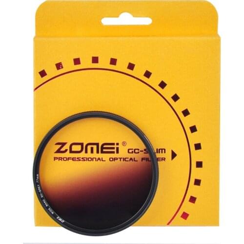 ZOMEI Camera Filter Ultra-thin Round Gradient Lens Gradient Gray SLR Photography To Enhance The Color Effect 10 Calibers Select