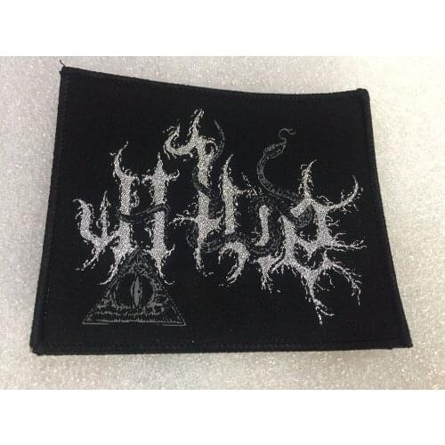 Customized paper backing woven patches 100pcs lot/ woven patches /embroidered patches/over locking patches