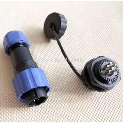 IP68 16mm Cable Connector 7 Pins Waterproof & Dustproof Aviation Connector