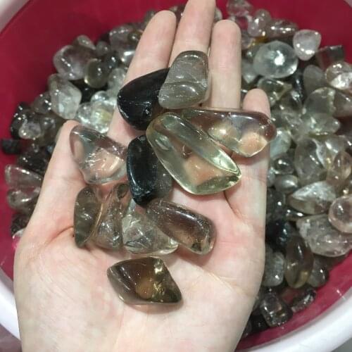 Smoky quartz crystal gravel tumbled bulk stone healing reiki