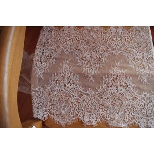 3 yards Chantilly Lace Trim Eyelash Lace Fabric