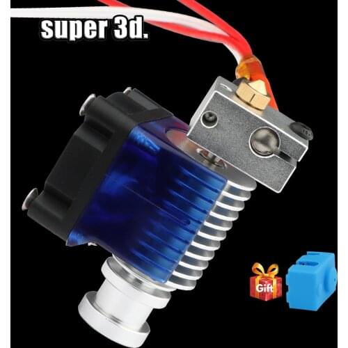 Upgraded all-metal V6 Hotend 1.75mm 12V/24V Wade direct drive extruder Print J-head For E3D PT100 3d printer kit parts