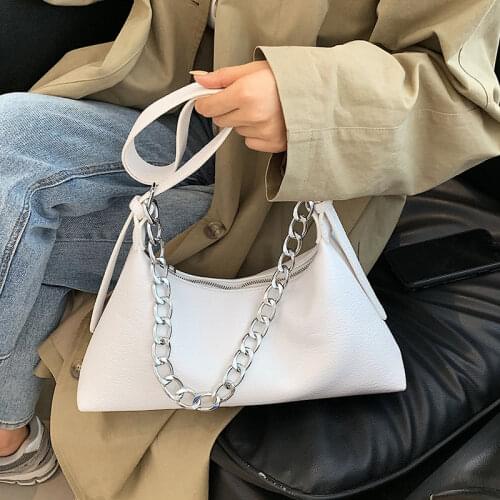 Trend Luxury Crossbody Bags Textured Chain Shoulder Bag Simple All-match Handbag Women Fashion High Capacity Shopping Tote Bags