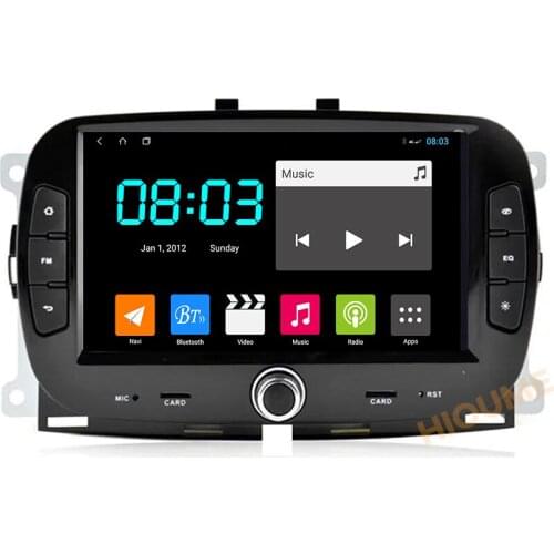 7" Android 10 8core 4+64GB GPS Multimedia Player for Fiat 500 2015-2010 Car Video Radio Stereo System