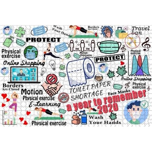 1000Pcs/Set 2021 Commemorative Jigsaw Puzzles Kids Play Game Educational Toys Montessori Board Games Antistress Toy for Children