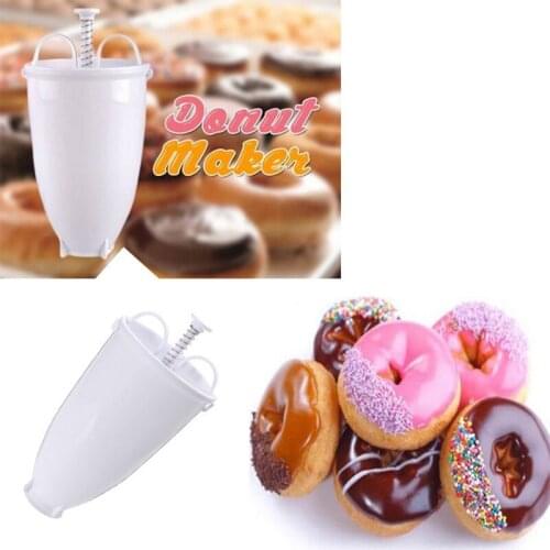 Popular Creative DIY Weight Donut Maker Plastic Light Donut Making Artifact Fast Easy Donut Mould Waffle Doughnut Machine