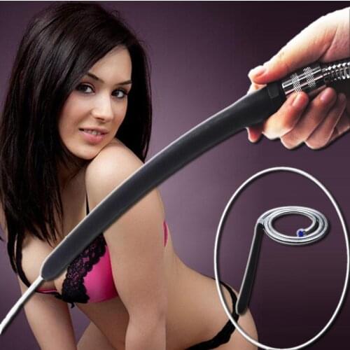 Anus Douche Enema Flush Flex Tip Cleaning Bidet Anal Shower Portable Vaginal Douche Enema Shower Anal Vaginal Hose Sex Toys