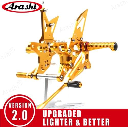 Arashi For HONDA CBR600RR 2003 - 2018 CNC Adjustable Rearset Foot Pegs Motorcycle Footrest CBR 600 CBR600 RR 2012 2013 2014