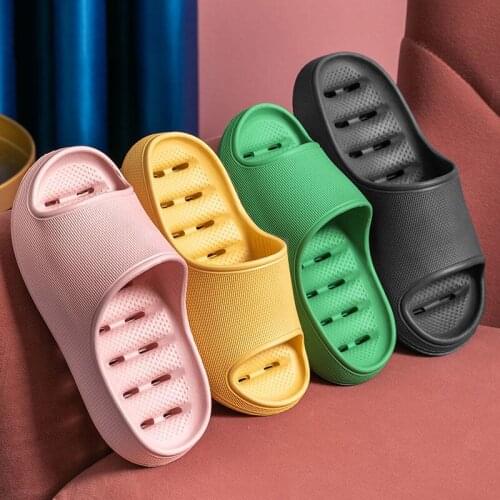 Thick Platform Slippers Women Indoor Bathroom Soft EVA Anti-slip Lovers Home Floor Slides Ladies Summer Shoes