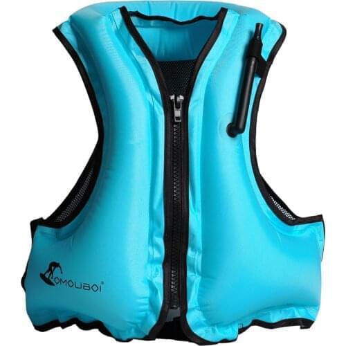 Adult Inflatable Swim Vest Life Jacket for Snorkeling Floating Device Swimming Drifting Surfing Water Sports Life Saving