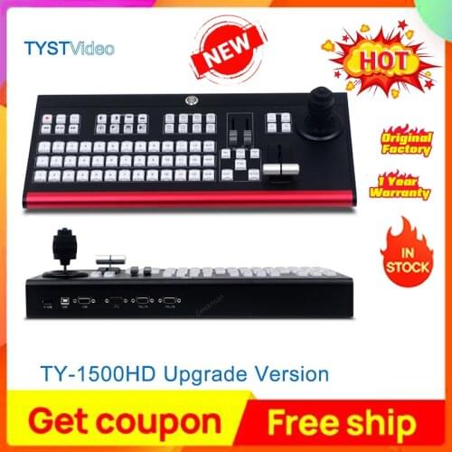 TYST TY-1500HD Video Switcher Control panel of Vmix 4K Virtual studio Recording Switcher for Live Broadcast VS Devicewell