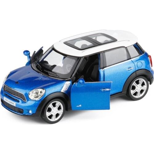 1:36 Scale Car Model for Mini Cooper Countryman Alloy Die-casting Car Model Pull Back Toys Vehicles Collection Gift for Kids