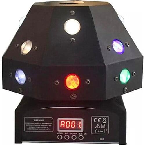 2pcs 16X3W LED Beam Moving Head Light With Green Laser For Disco Bar Club Party Show,RGBW Beam+Laser 2in1 DMX512 Stage Lighting