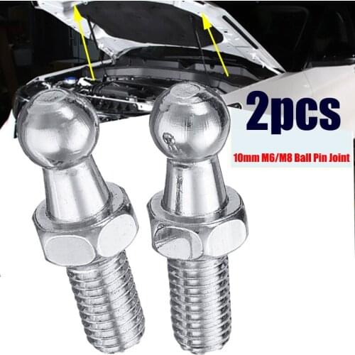 2Pcs M6/M8 Ball Wheel Threaded Stud Bolts Welding 10mm Articulated Anchor Bolt Fasterners Nuts & Bolts Boot Bonnet Lift Support