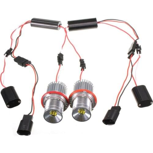 2Pcs 45w White Angle Eyes LED Marker HALO Ring Light Bulb For E39 E53 E60 E61 Super Bright Led Energy Save