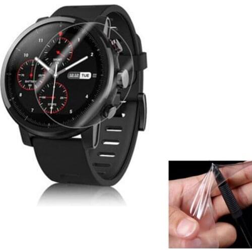 2x Soft TPU Ultra Clear Protective Film For Xiaomi Huami Amazfit Stratos Pace 2/2S Sport Smart Watch Full Screen Protector Cover