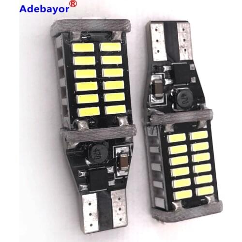 6pcs T15 W16W LED 921 912 Super Bright 30 SMD 4014 LED Canbus No ERROR Car Backup Stop Reserve Lights Bulb Brake Lamp White 12V