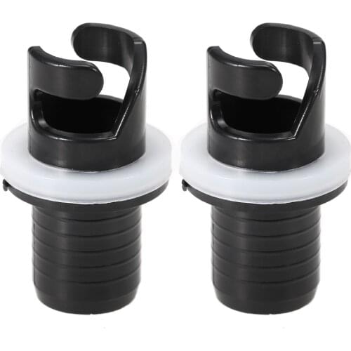 2 PCS Inflatable Boat Kayak Air Valve Adapter Inflation Air Foot Pump Hose Adapter Valve Connector for Caone Kayak Accessories