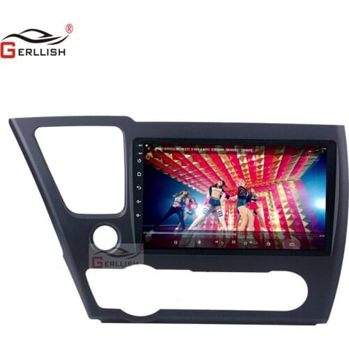 Android car dvd player for Honda Civic 2013 2014 2015 with Radio FM RDS GPS Navigation Audio Video Output Online Music