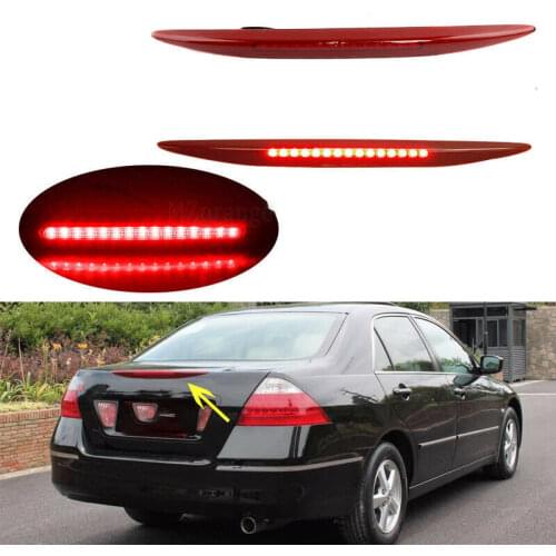 12/24V Auto LED Third High Brake Stop Light Rear Tail Reflector Signal Lamp for Honda Accord 7th Generation 2006-2007
