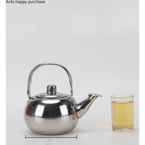 Stainless Steel Kettle Home Use Kitchen Supplies Can Be Heated By Open Flame Kettle with Handle Drinkware Water Container Pot