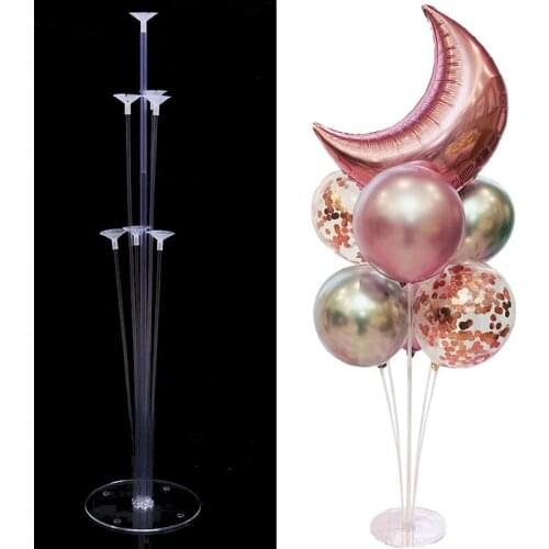 1 Set Balloons Stand Holder Base Wedding Birthday Party Decorations Plastic Balloon Column Stick Balloons Accessories Supplies