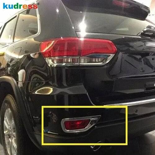For Jeep Grand Cherokee 2011 2012 2013 2014 2015 Tail Fog light Lamp Shades Frames Rear Fog Light Lamp Covers