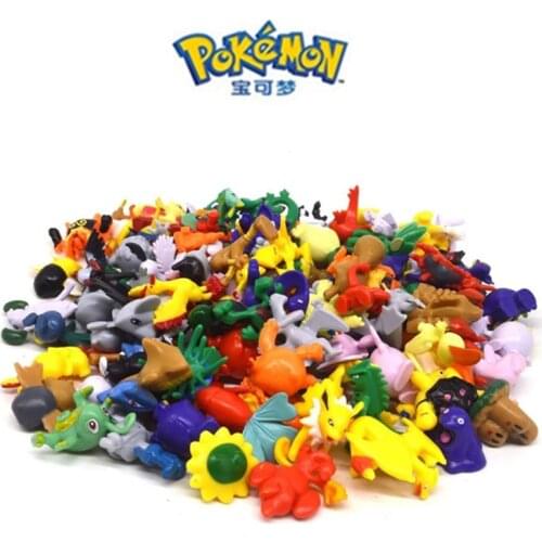 24pcs/set Pokémon Toys action figure model Different Styles 3-4cm anime Pokémon Pokémon Pikachu action figure child birthday gi