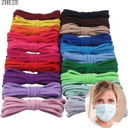 30meter/lot 6mm Skinny FOE Elastic for Headband DIY Solid Elastic Ribbon Hair accessories 19 Colors Headwear for Knot Hair Ties