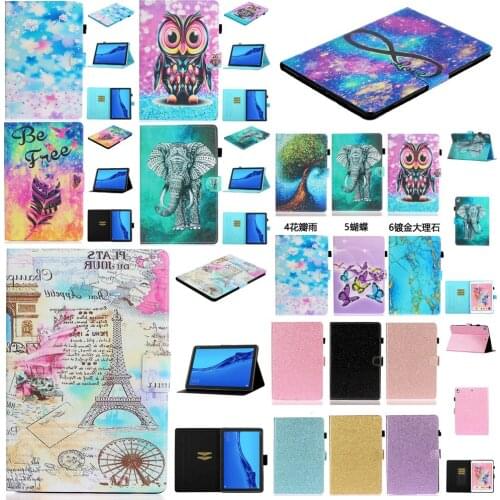 PU Leather Case For Huawei MediaPad M5 lite 10 Tablet Case For Huawei Mediapad M5 lite 10 BAH2-W19/L09/W09 10.1" Cover +Film+Pen