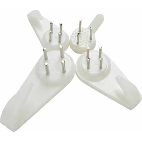 Small Szie Plastic Hard Picture Frame Wall Hooks Wall Stud Photos Mirror Gadgets Hanging Hangers For Bathroom Drawing Room 20PCS