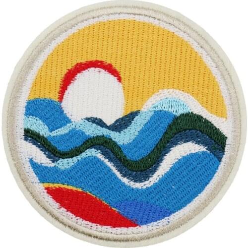 Custom Embroidered patch Name Tag Dog Tag Military flowerss MC Biker Vest Club iron on badge Customized logo design service