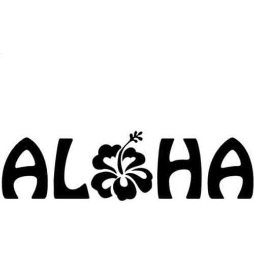 New Aloha Hibiscus Hawaii Decal stickers window Sticker Accessories Styling Auto window body Decorative 15x4CM