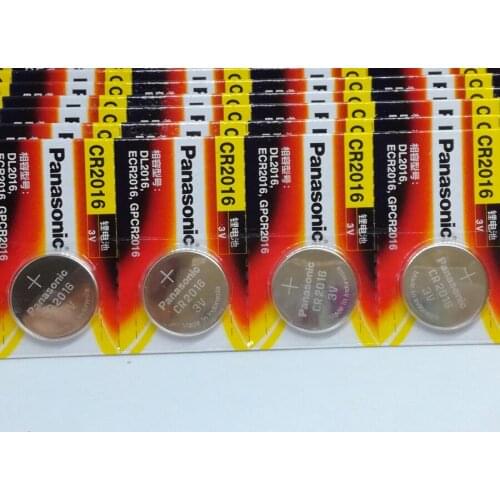 20pcs/lot New Original Panasonic CR2016 2016 3V Button Cell Battery Coin Batteries For Watch Computer CR 2016