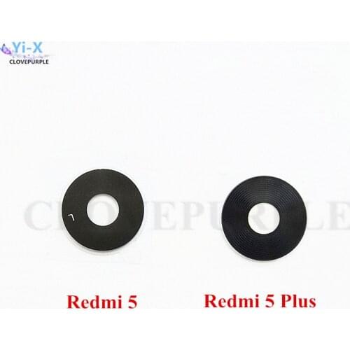 Wholsale 50PCS/Lot Rear Back Camera Glass Lens Cover with Sticker for Xiaomi Redmi 5 5A Redmi 5 Plus Spare Parts