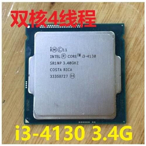 Intel Core i3 4130 I3-4130 i3-4130 3.40GHz 512KB/3MB Socket LGA1150 Haswell CPU Processor SR1NP i3 4130 in stock