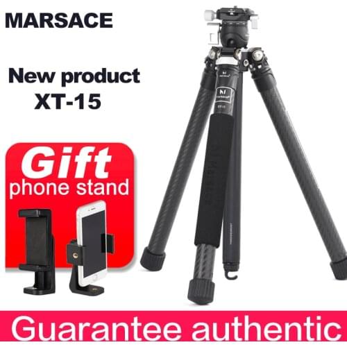 Marsace XT-15 Featherweight Professional portable tripod suit for Dslr Camcorder Wedding Photography Travel
