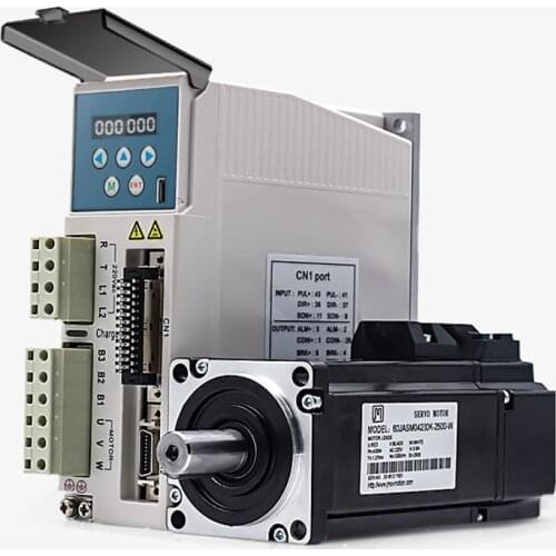 400W 0.4KW 3000rpm 1.27NM 60mm 220V AC Servo Motor&drive Kit With 3m Cable 2500line JMC 60JASM04230K-2500-W+JASD4002-2500