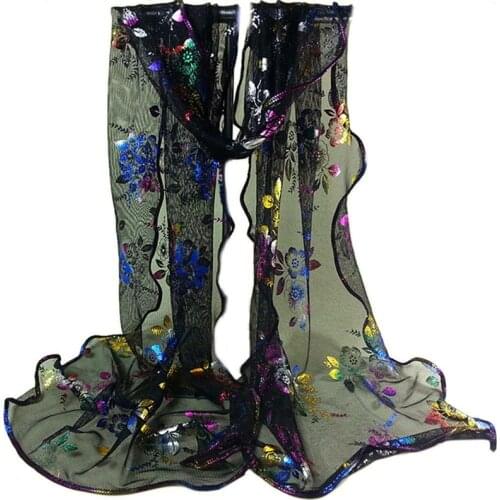 Scarf chiffon shawl schal scarves poncho women scarfs ethnic Small flower hijab winter scarfs luxury ladies bohemian retro schal