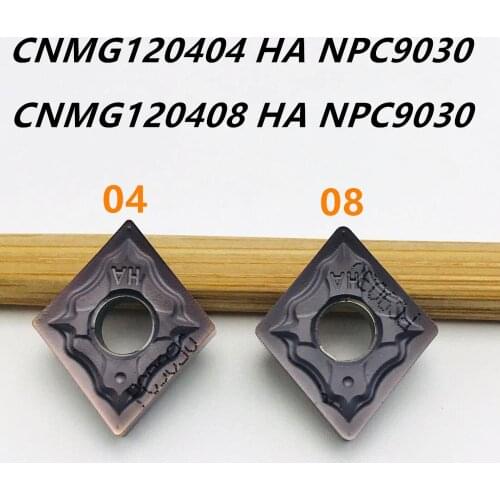 10PCS High Quality External Turning Tool CNMG120404 CNMG120408 HA PC9030 CNC Lathe Turning Tool CNMG 120404 Carbide Insert