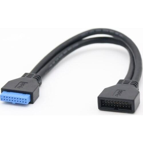 1PC USB 3.0 20pin Male To Female Extension Adapter cables For Motherboard Mainboard