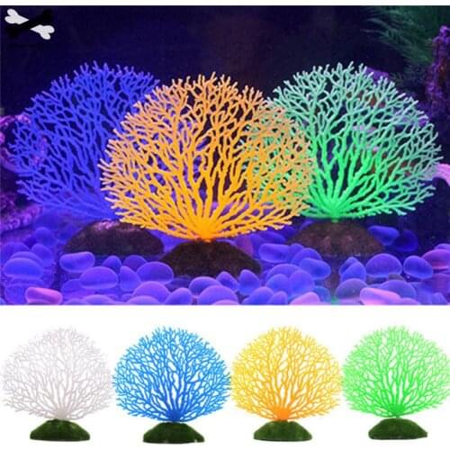 Aquarium decoration silicone artificial coral fish tank sea artificial plant decoration decorative landscape fish tank accessori