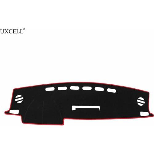 Uxcell Car Dashboard Cover Nonslip Black Red Dash Mat Sun Pad for 2013-2018 Toyota RAV4 Auto Non-slip Sun Shade Pad Carpet