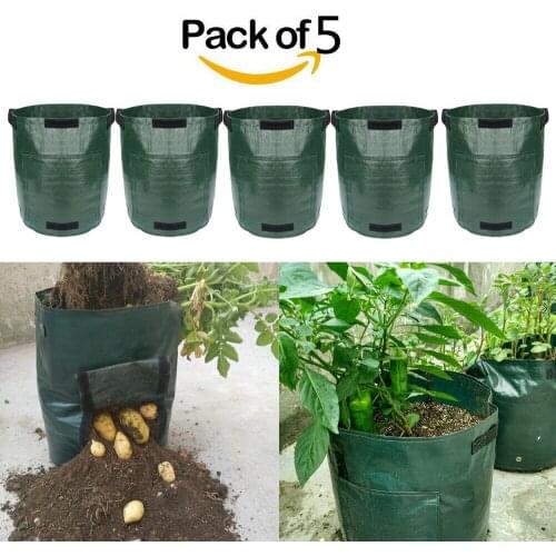 Potato Grow Container Bag DIY Planter PE Cloth Planting Vegetable Gardening Thicken Vegetable Pot Planting Grow Bag Garden Tool