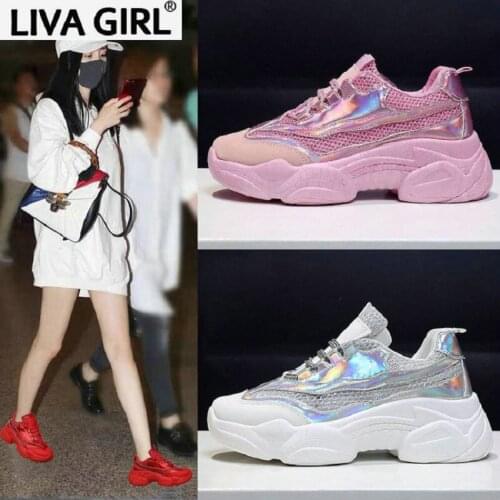 Vulcanized shoes spring and autumn 2019 new Korean version of thick-soled platform shoes ins super fire wild womens shoes