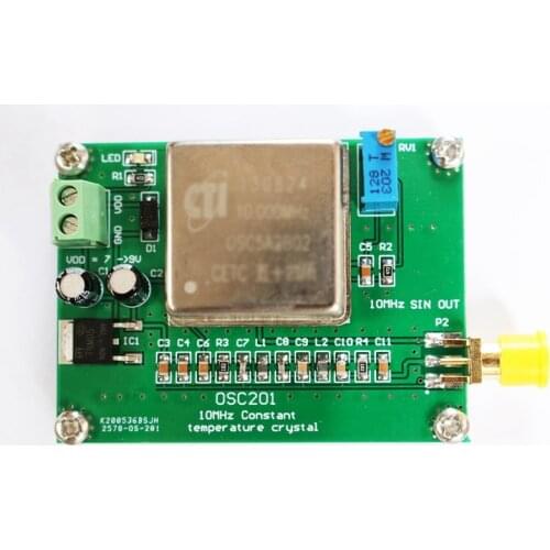 10MHz 7~9V 500MA Frequency Standard OCXO Frequency Reference Board Sine Wave For Radio Network Analyzers Electrical Instruments